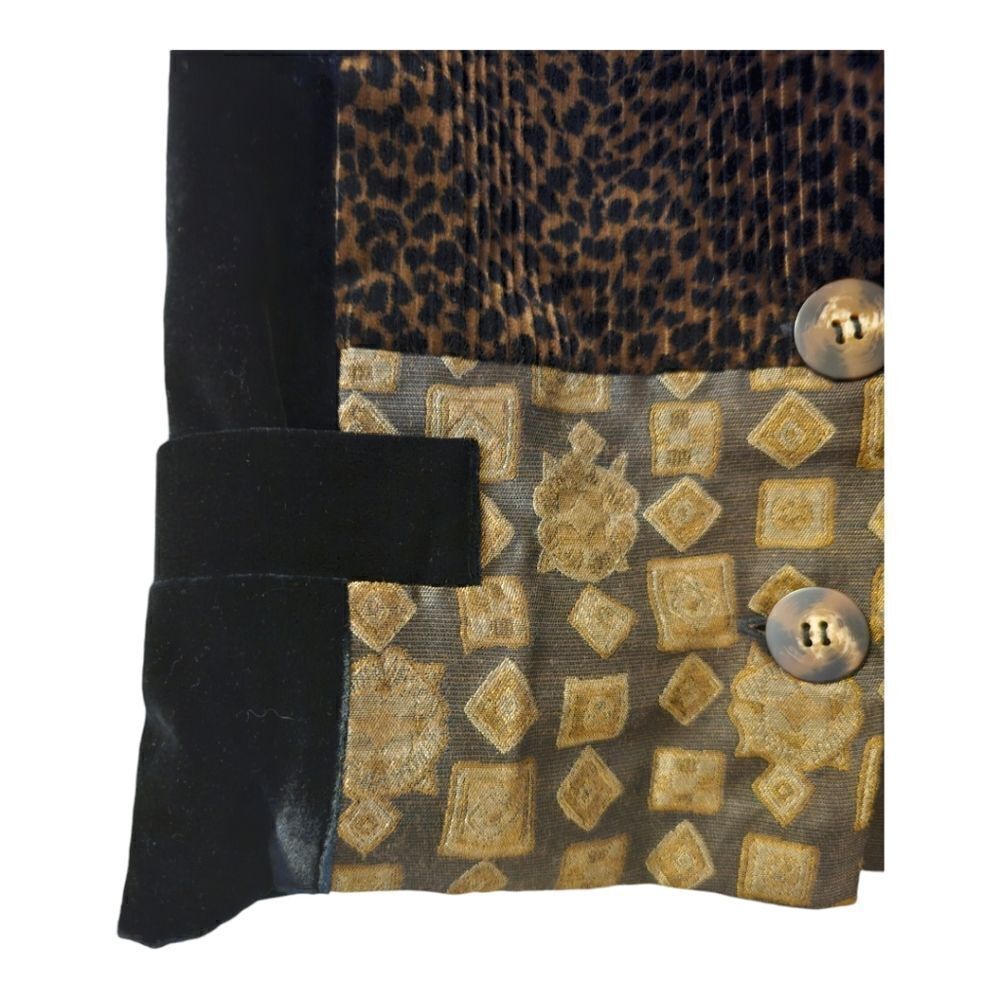 CONCINNO Mixed Print Velvet Blazer - Size Large‎ - Picture 5 of 10